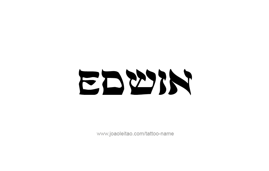 Tattoo Design  Name Edwin   