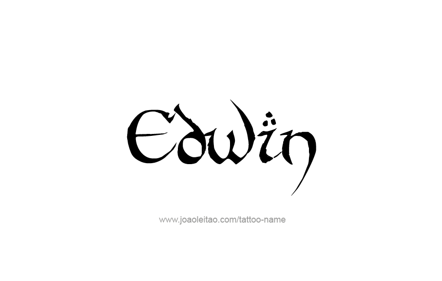 Tattoo Design  Name Edwin   