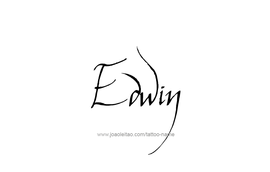 Tattoo Design  Name Edwin   