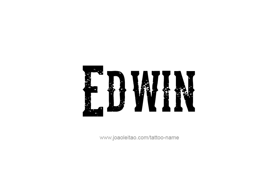 Tattoo Design  Name Edwin   