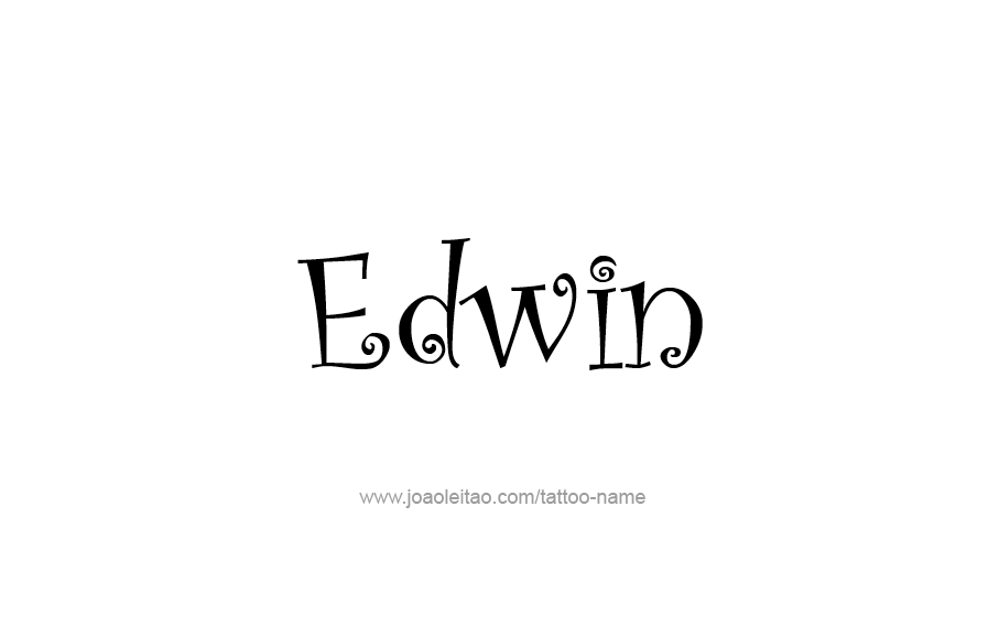 Tattoo Design  Name Edwin   