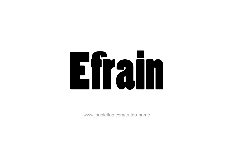 Efrain Name Tattoo Designs