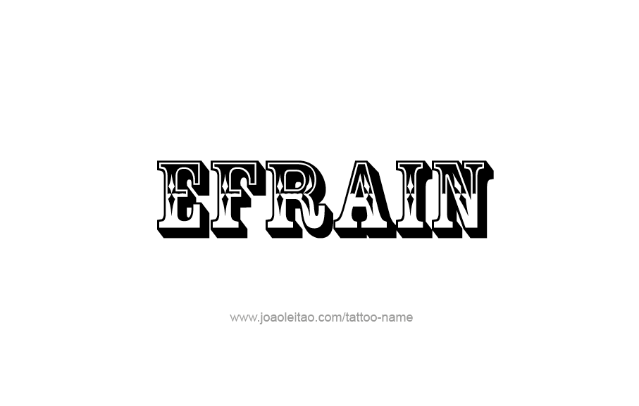 Efrain Name Tattoo Designs