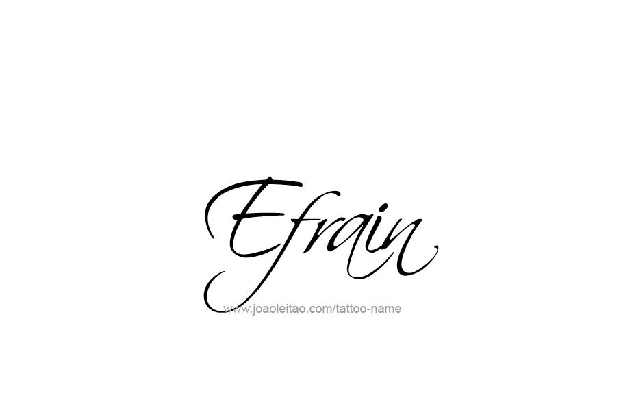 Efrain Name Tattoo Designs
