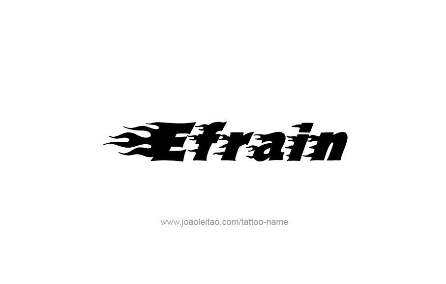 Tattoo Design  Name Efrain   