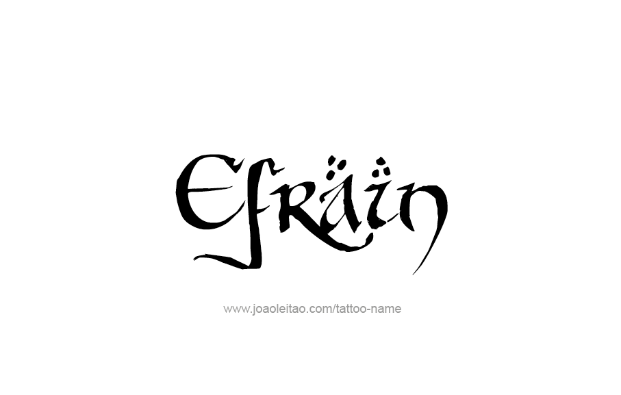 Efrain Name Tattoo Designs