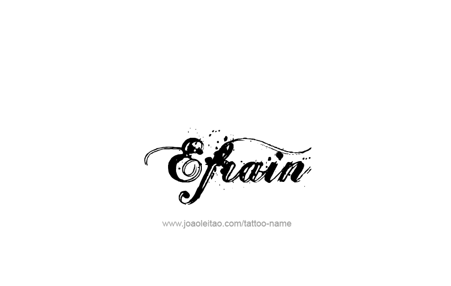 Tattoo Design  Name Efrain   