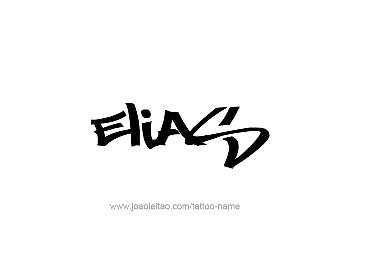 Tattoo Design  Name Elias   