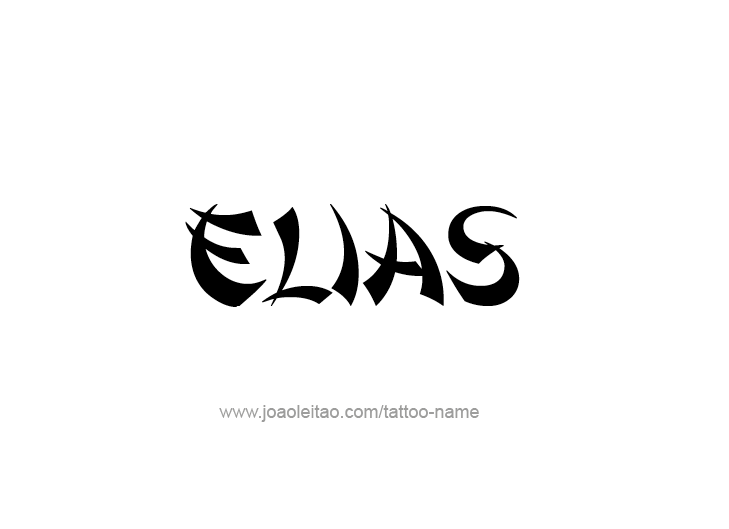 Tattoo Design  Name Elias