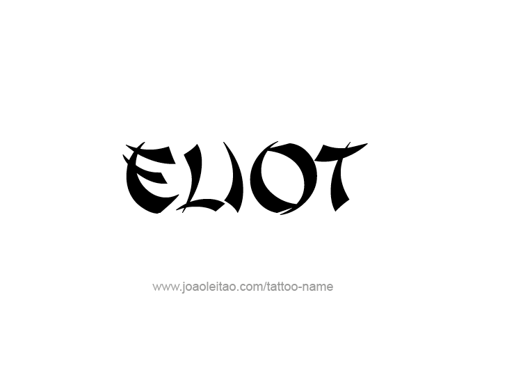 Tattoo Design  Name Eliot