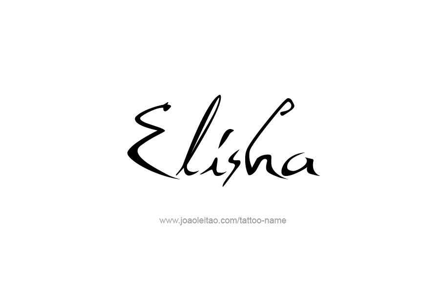 Tattoo Design  Name Elisha   