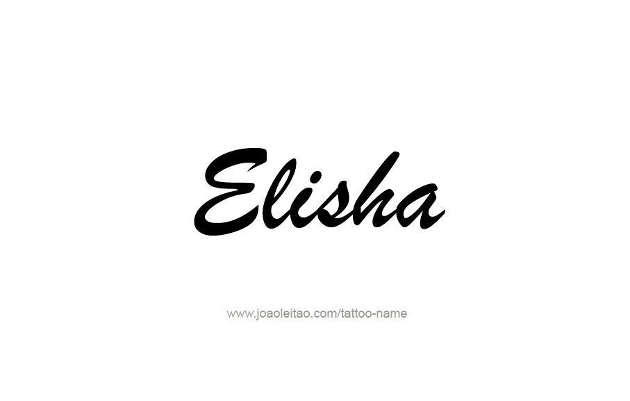 Tattoo Design  Name Elisha   