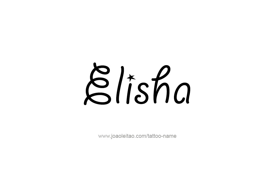 Tattoo Design  Name Elisha   