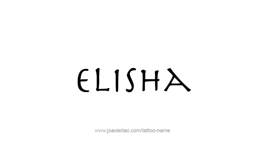 Tattoo Design  Name Elisha   