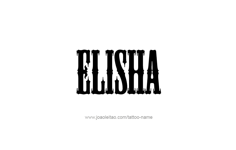 Tattoo Design  Name Elisha   