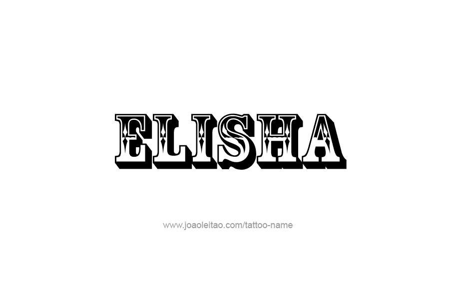 Tattoo Design  Name Elisha   