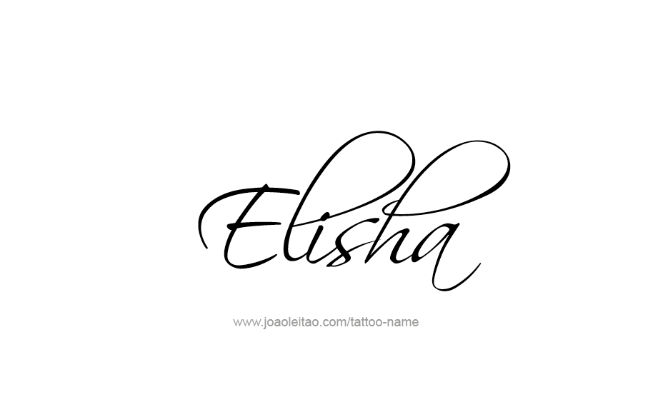 Tattoo Design  Name Elisha   