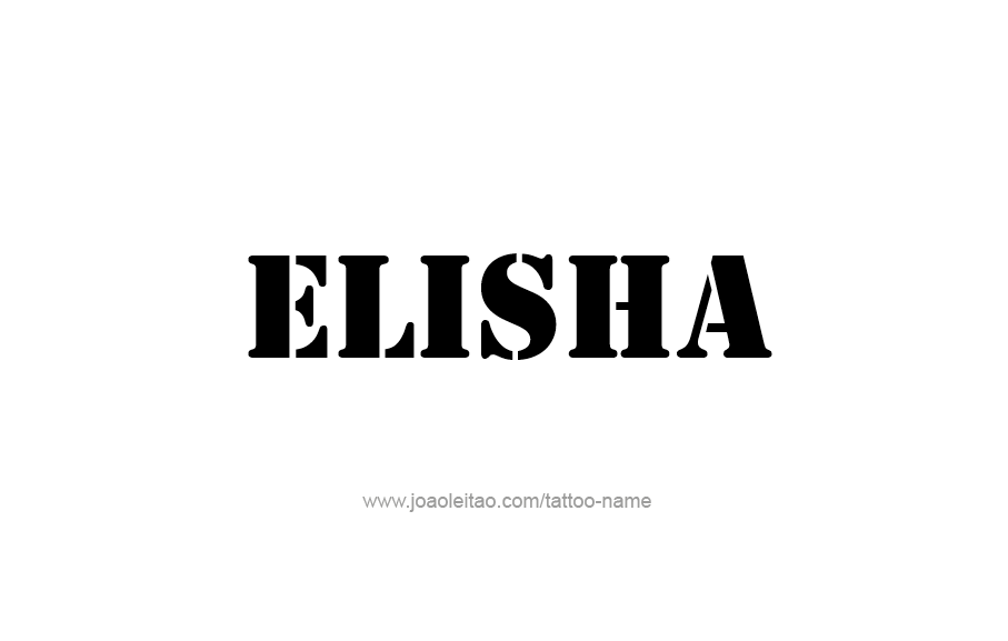 Tattoo Design  Name Elisha   