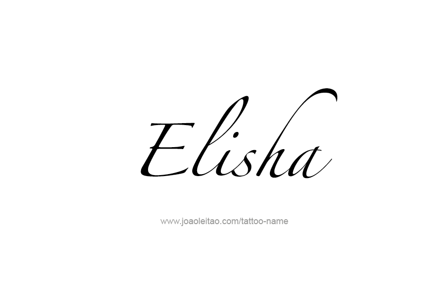 Tattoo Design  Name Elisha   