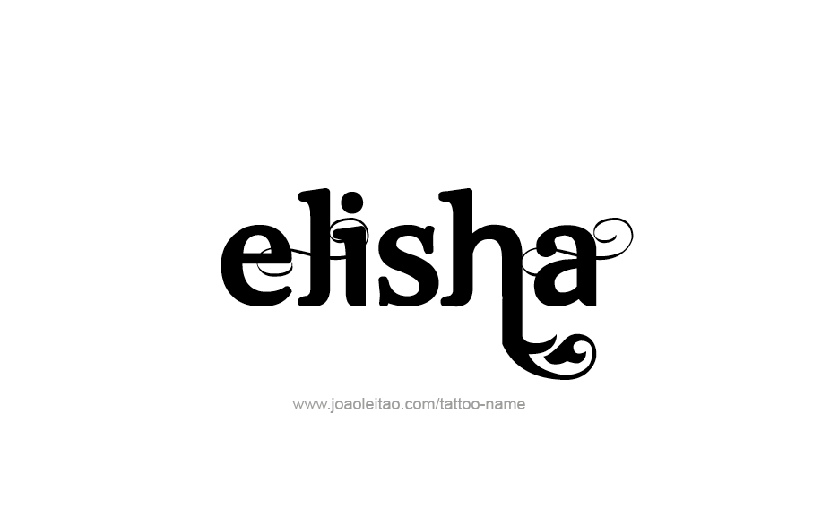 Tattoo Design  Name Elisha   