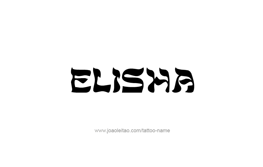 Tattoo Design  Name Elisha   