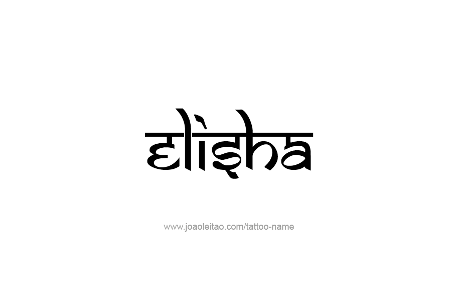 Tattoo Design  Name Elisha   