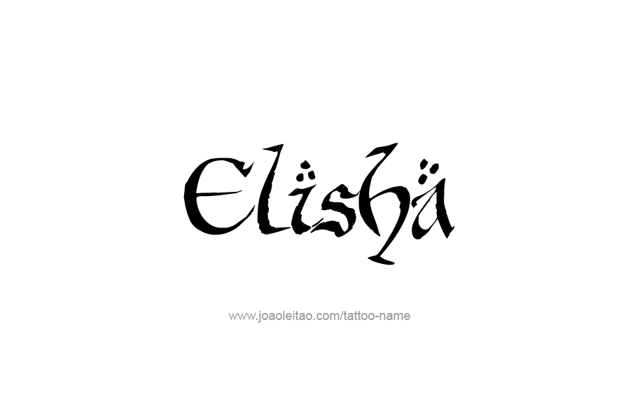 Tattoo Design  Name Elisha   