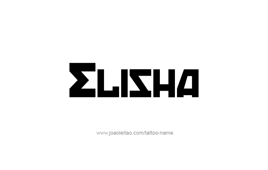 Tattoo Design  Name Elisha   