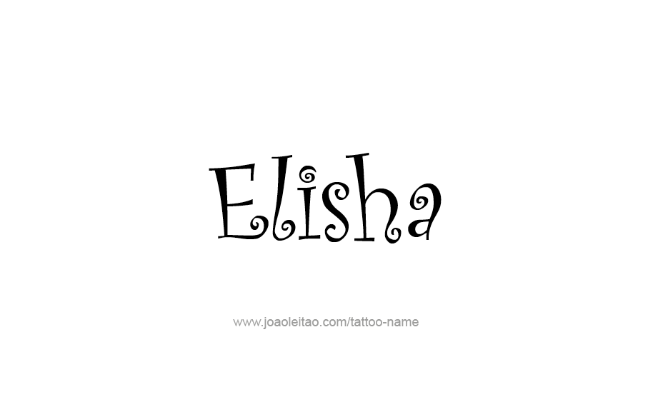 Tattoo Design  Name Elisha   