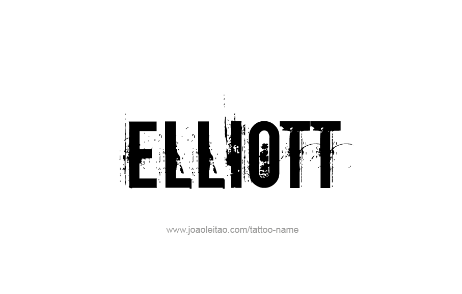 Tattoo Design  Name Elliott   