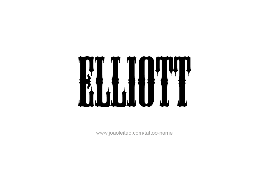 Tattoo Design  Name Elliott   