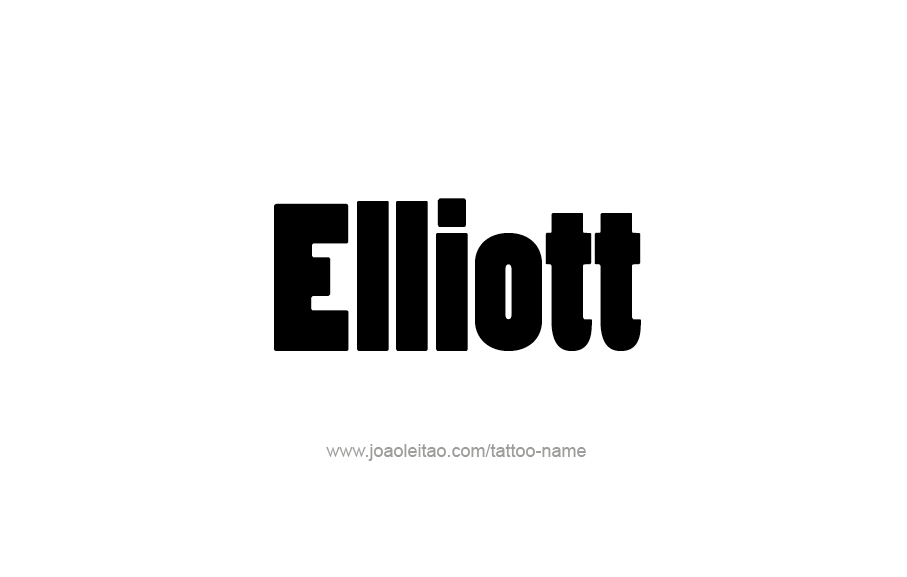 Tattoo Design  Name Elliott   