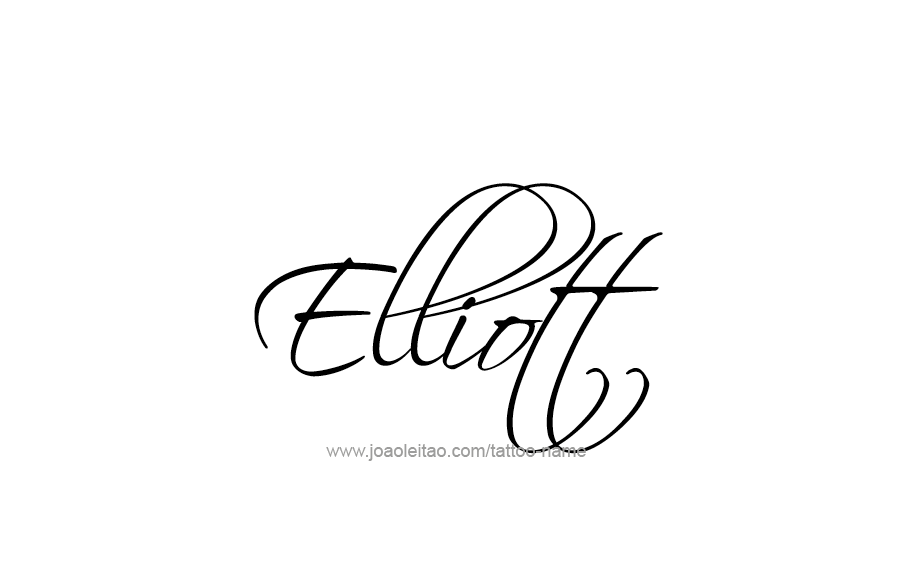 Tattoo Design  Name Elliott   