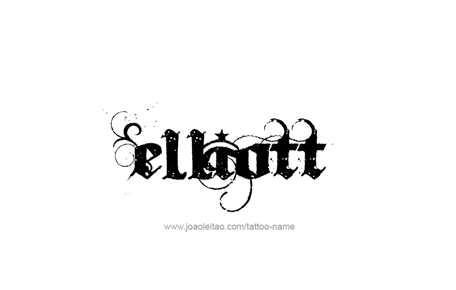 Tattoo Design  Name Elliott   