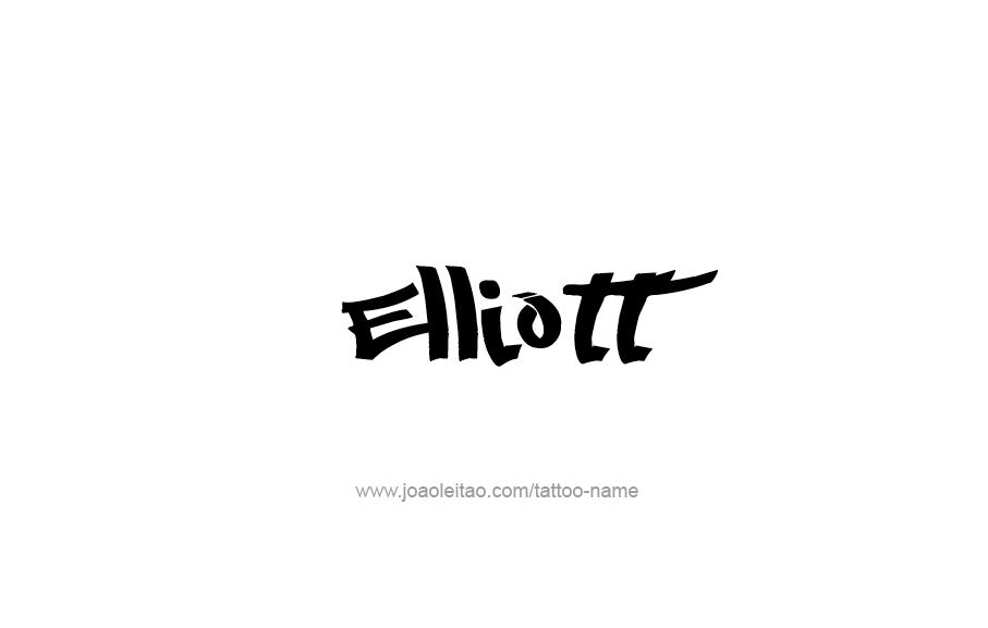 Tattoo Design  Name Elliott   