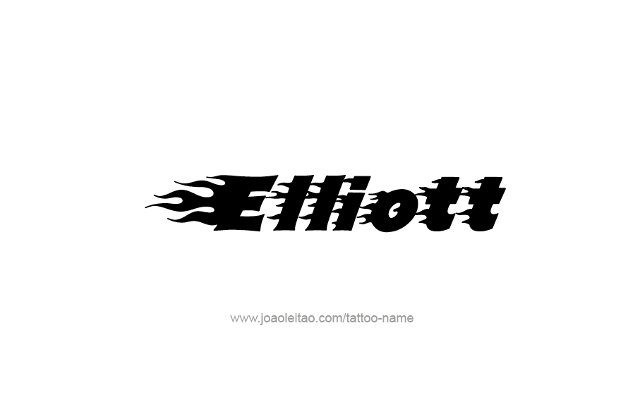 Tattoo Design  Name Elliott   