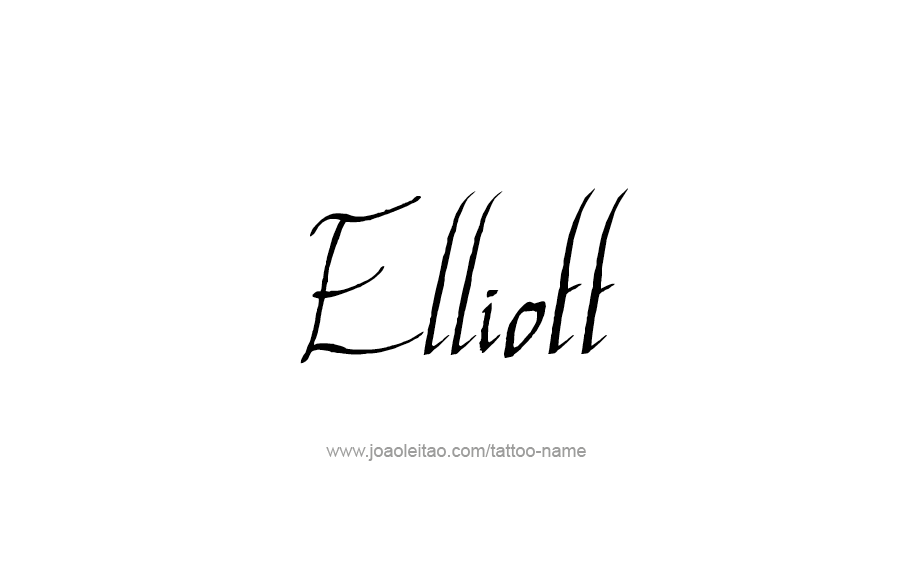 Tattoo Design  Name Elliott   