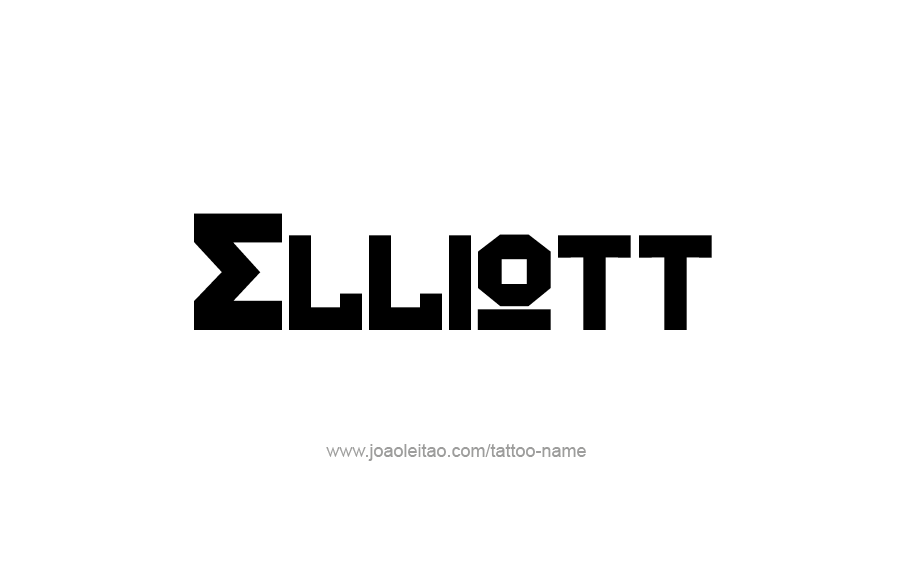 Tattoo Design  Name Elliott   