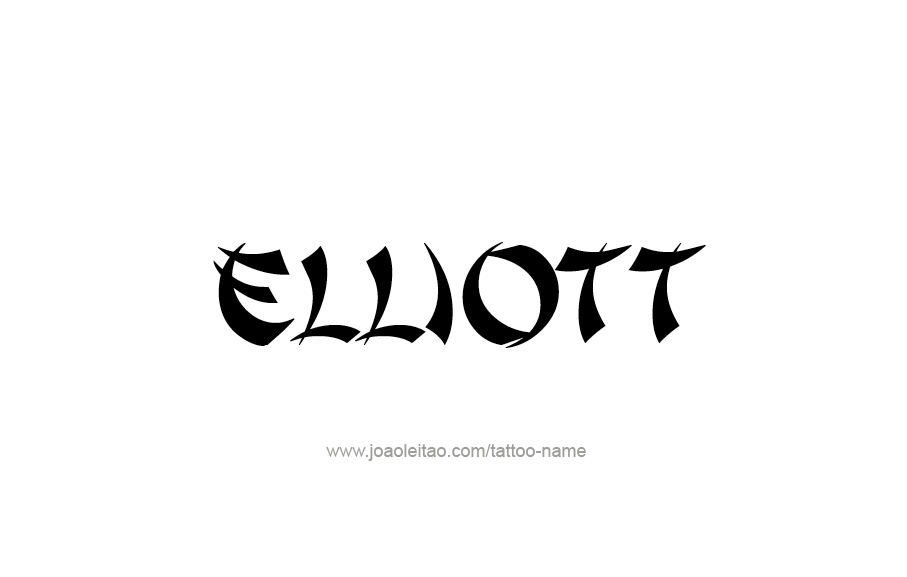 Tattoo Design  Name Elliott