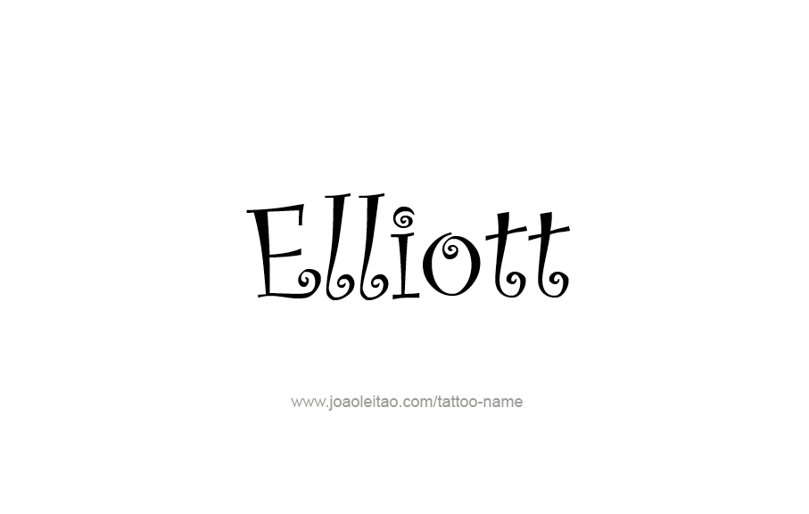 Tattoo Design  Name Elliott   