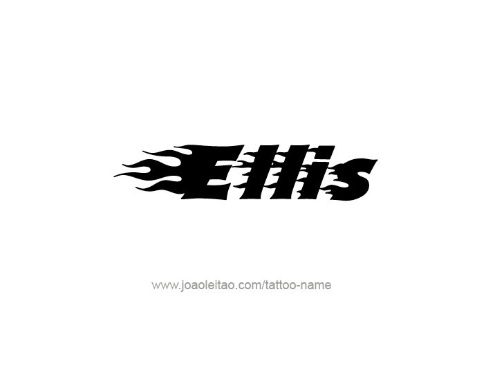 Tattoo Design  Name Ellis   