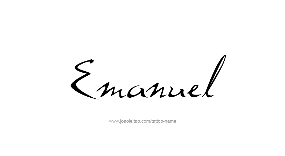 Tattoo Design  Name Emanuel   