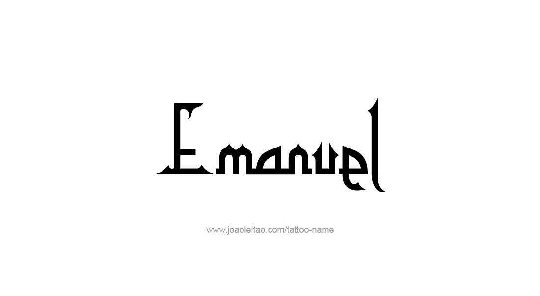 Tattoo Design  Name Emanuel   