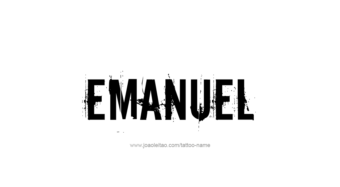 Tattoo Design  Name Emanuel   