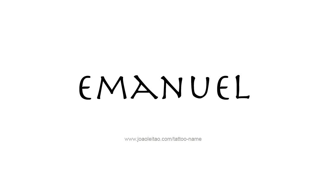 Tattoo Design  Name Emanuel   