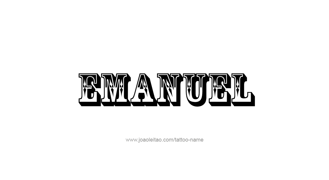 Tattoo Design  Name Emanuel   