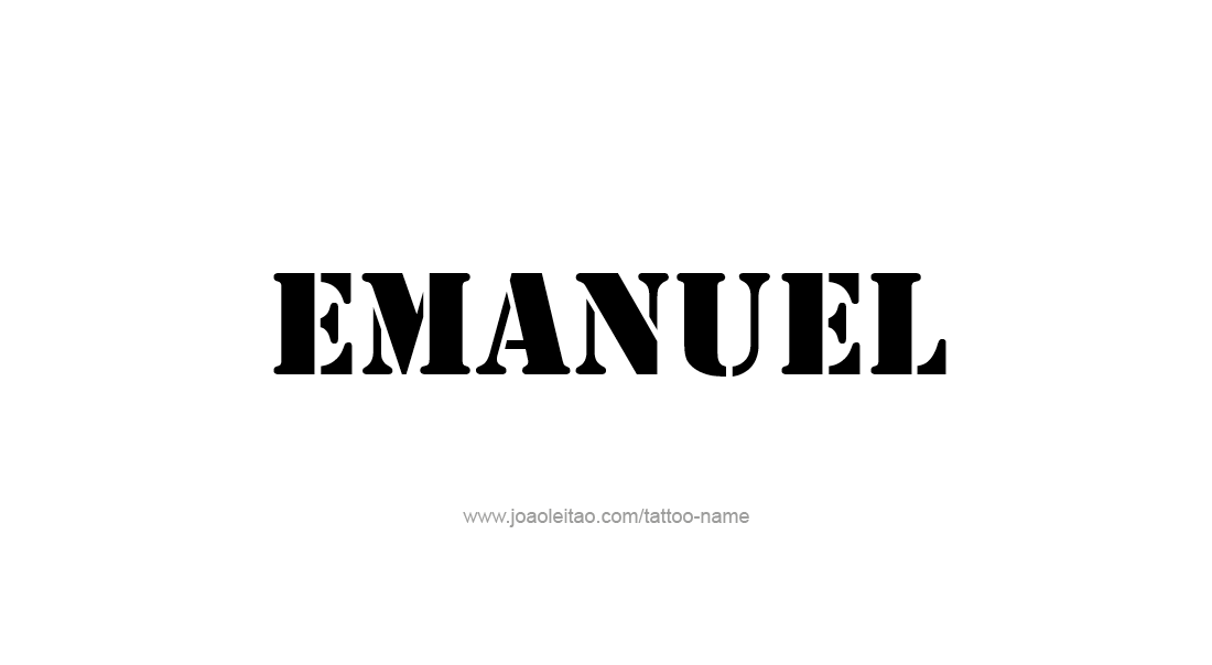 Tattoo Design  Name Emanuel   