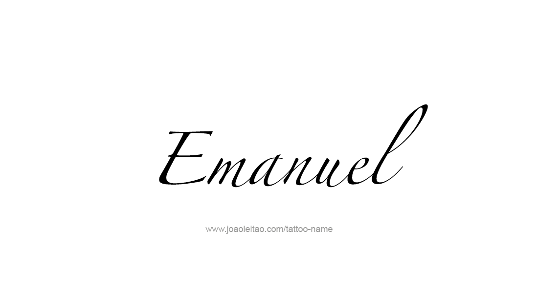 Tattoo Design  Name Emanuel   