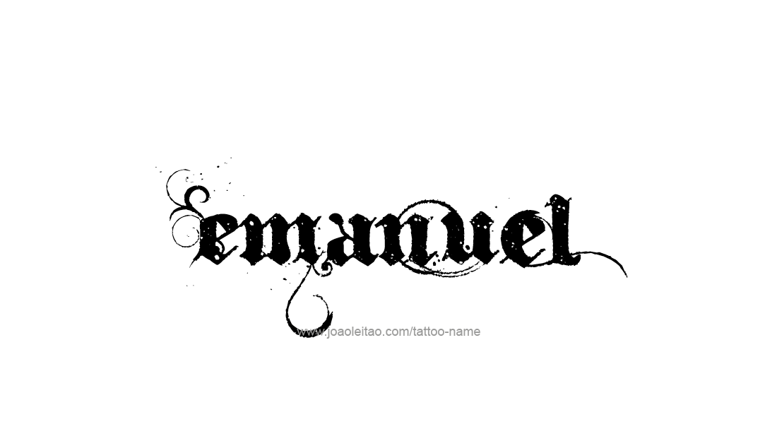 Tattoo Design  Name Emanuel   