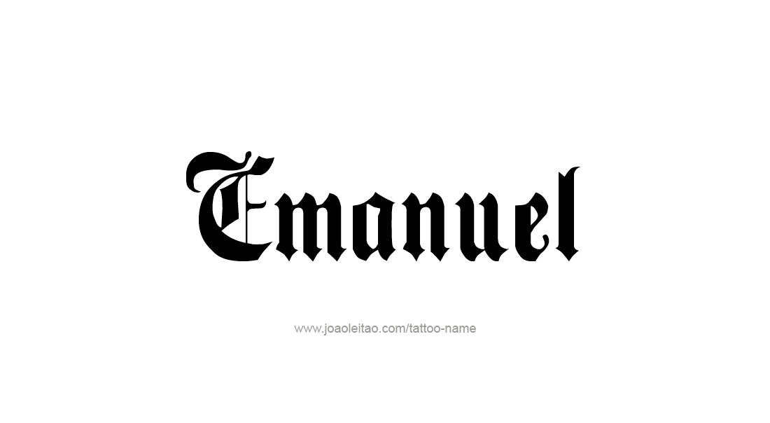 Tattoo Design  Name Emanuel   